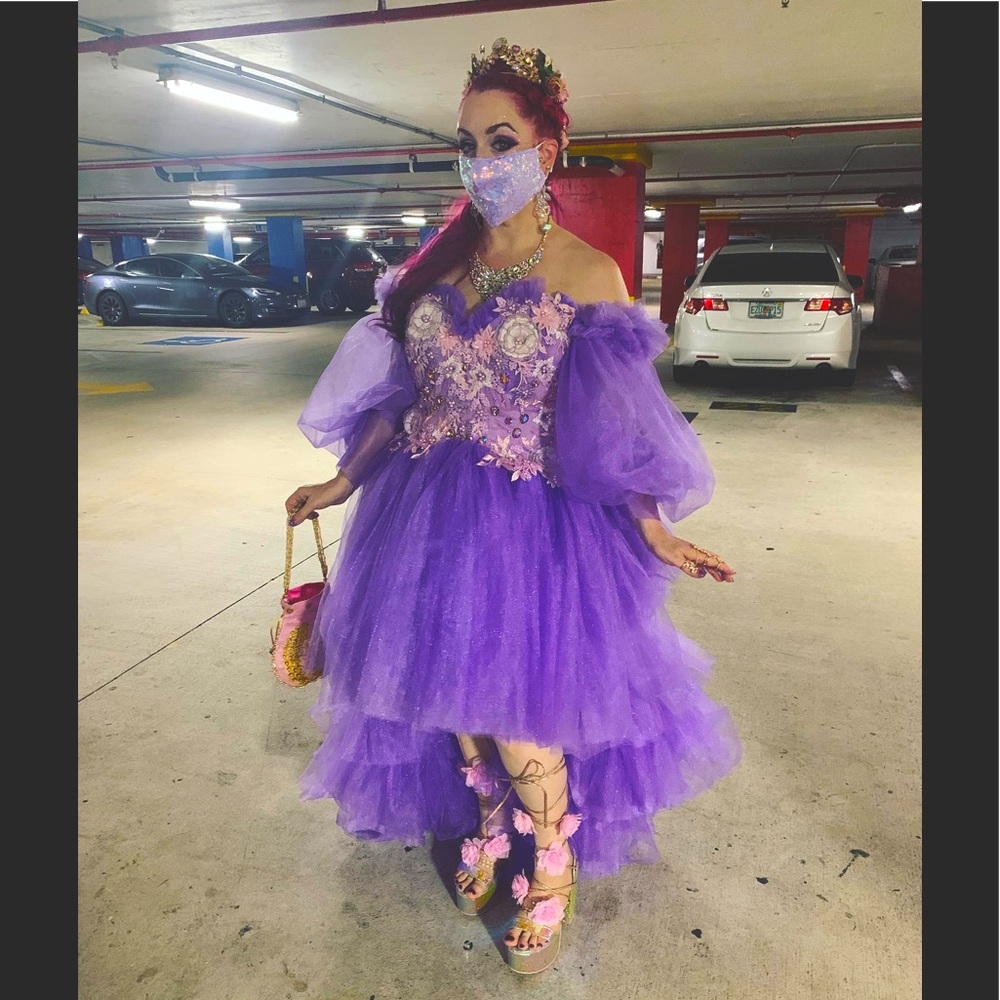 Purple Formal Gown / Purple Wedding dress / Purple Prom dress